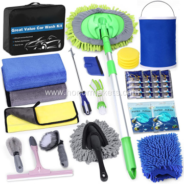 Professional Car Wax Cleaning Supplies Interior Exterior Cleaner Car Wash Cleaning Tools Kit Car Detailing Set